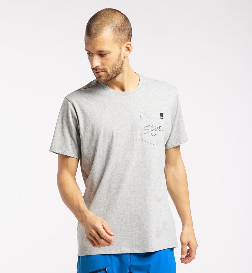 Haglöfs Mens Mirth T-Shirt Grey New Zealand 73920WBIU